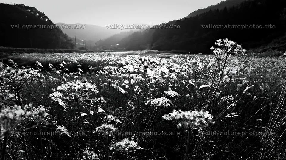 Twilight meadow in Ehime with dry seedheads – nature photography 10608x5938