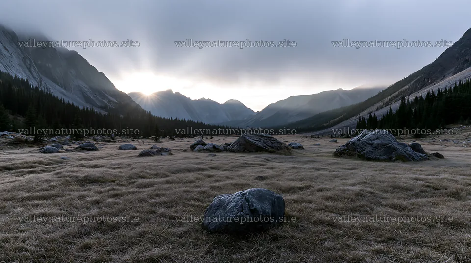Light rays over Sunshine Meadows in Banff National Park – nature photography 10608x5938