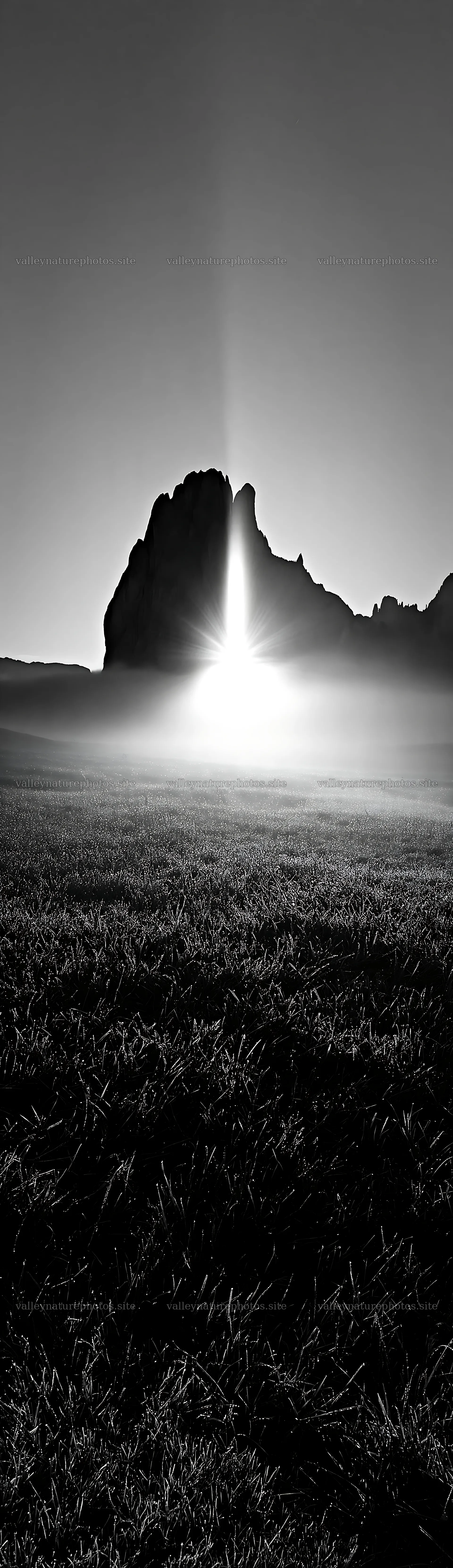 Sunbeams shining on Alpe di Siusi meadow at dawn – nature photography 4268x14762