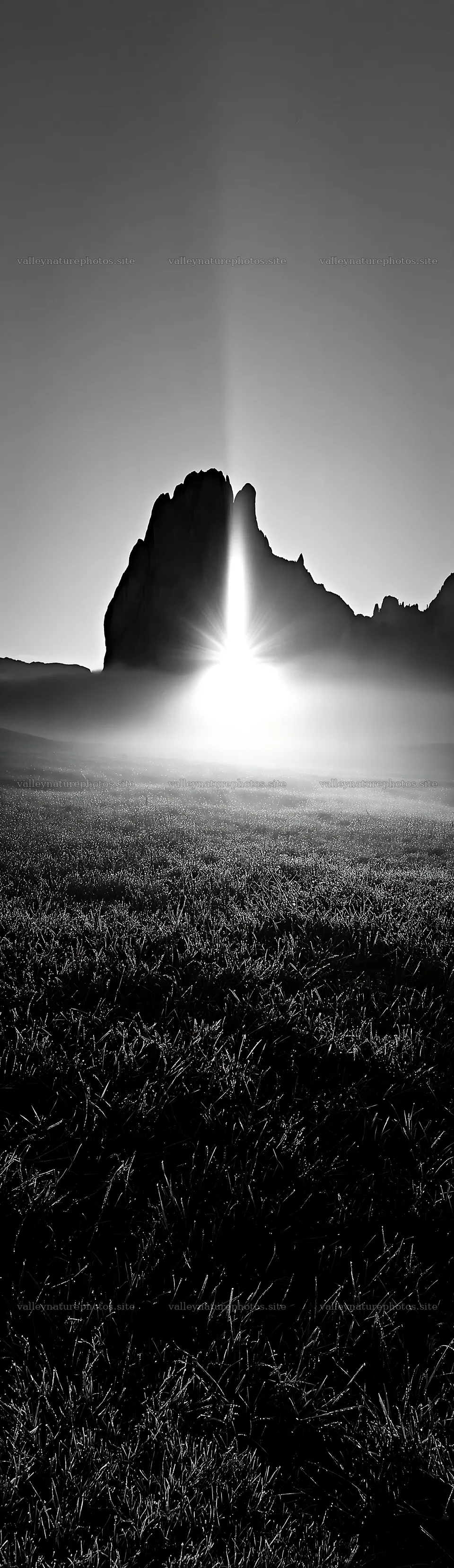 Sunbeams shining on Alpe di Siusi meadow at dawn – nature photography 4268x14762