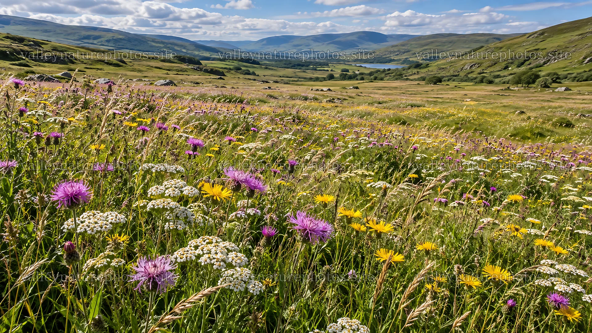 Colorful Wildflowers Across a Mountain Meadow – nature photography 10324x5812