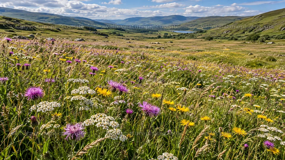 Colorful Wildflowers Across a Mountain Meadow – nature photography 10324x5812