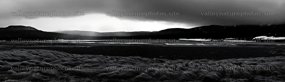 Daisetsuzan alpine meadow with light rays breaking through clouds – nature photography 14762x4268
