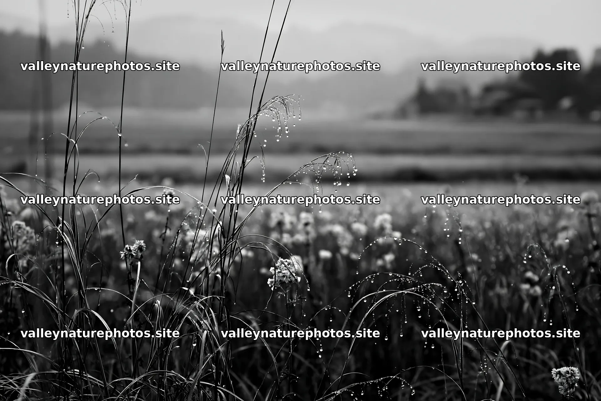 Akita snowmelt meadow with silver grasses in misty weather – nature photography 9722x6480